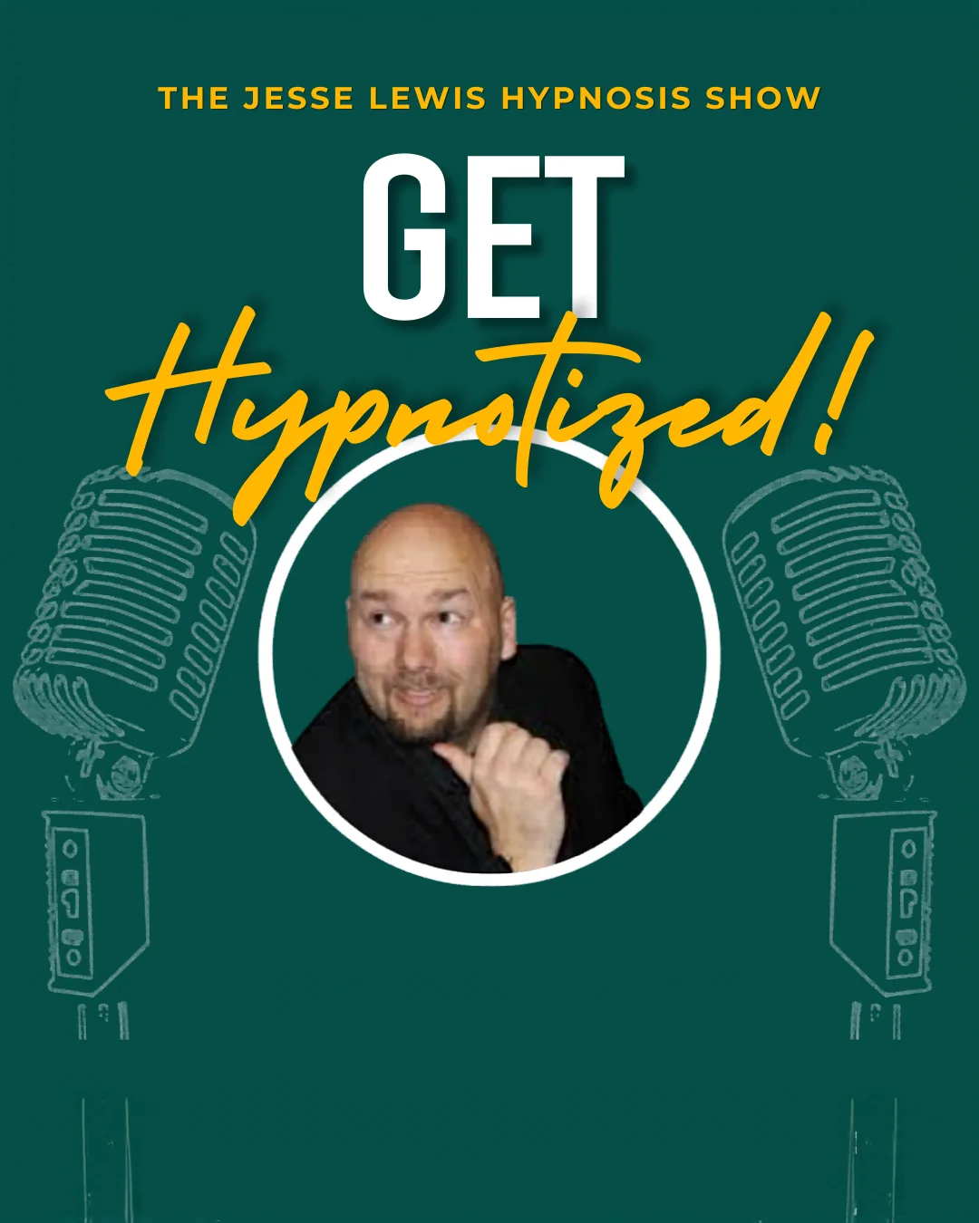 Jesse Lewis comedy hypnosis show promotional graphic